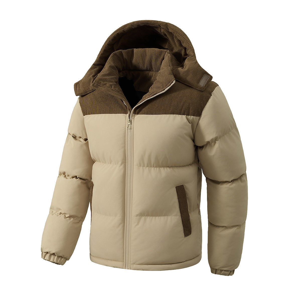 2026 New Men's Windproof Hooded Padded Jacket, Thick High Quality Winter Coat