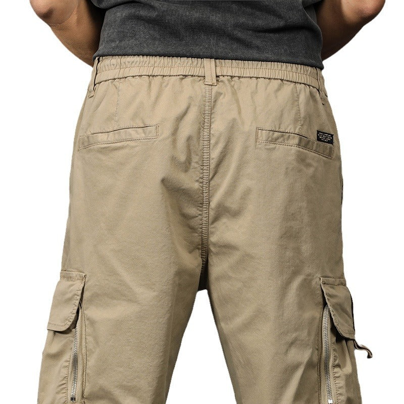 Men's New Vintage Multi‑Pocket Jogger Cargo Pants, Loose Fit Outdoor Casual Trousers