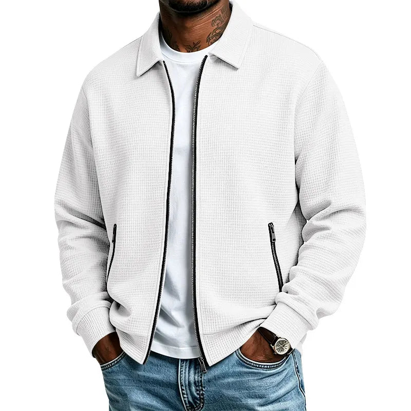 Men's Casual Waffle Jacket Set 50% Off